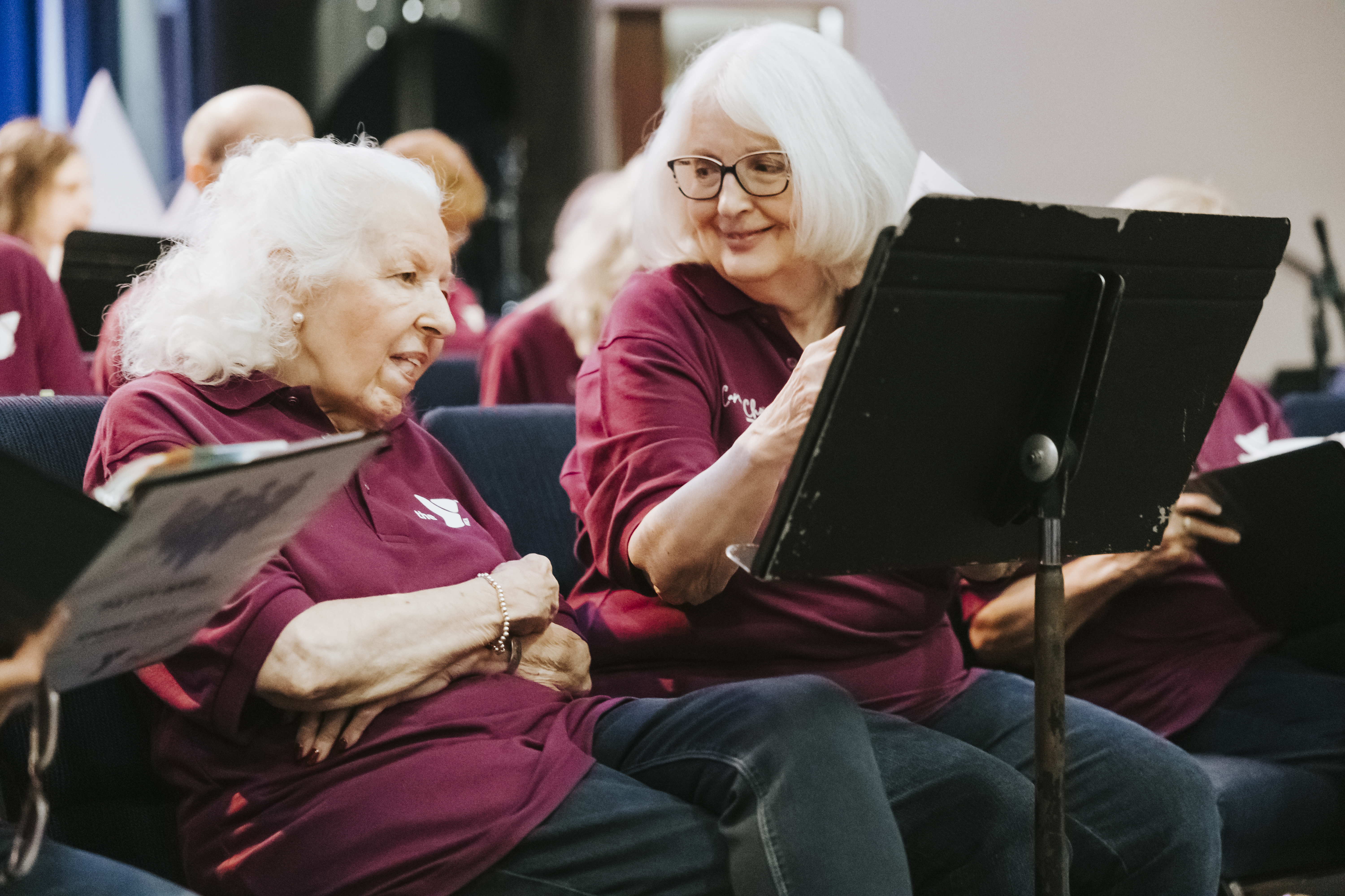 Choir singing together