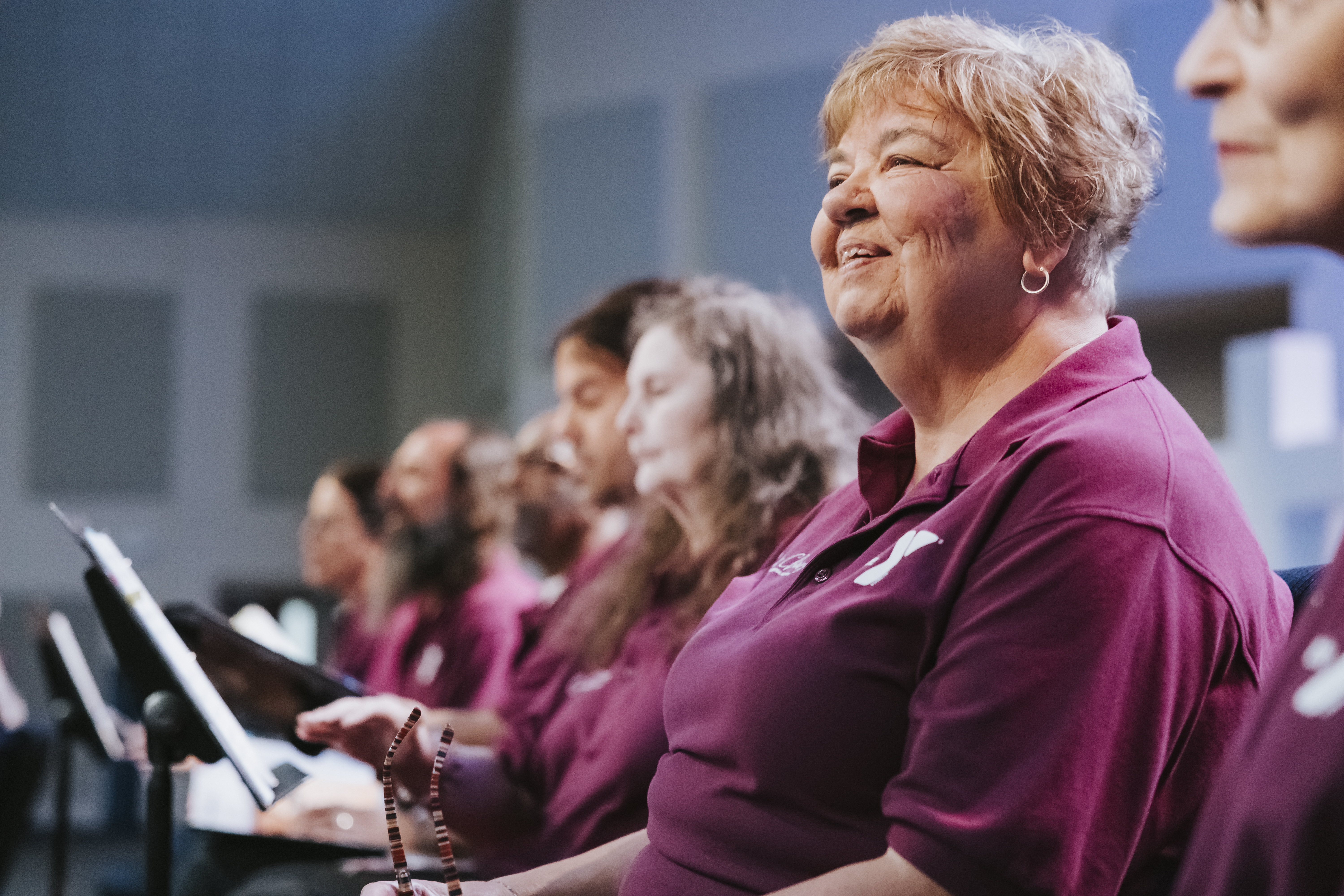 Choir singing together