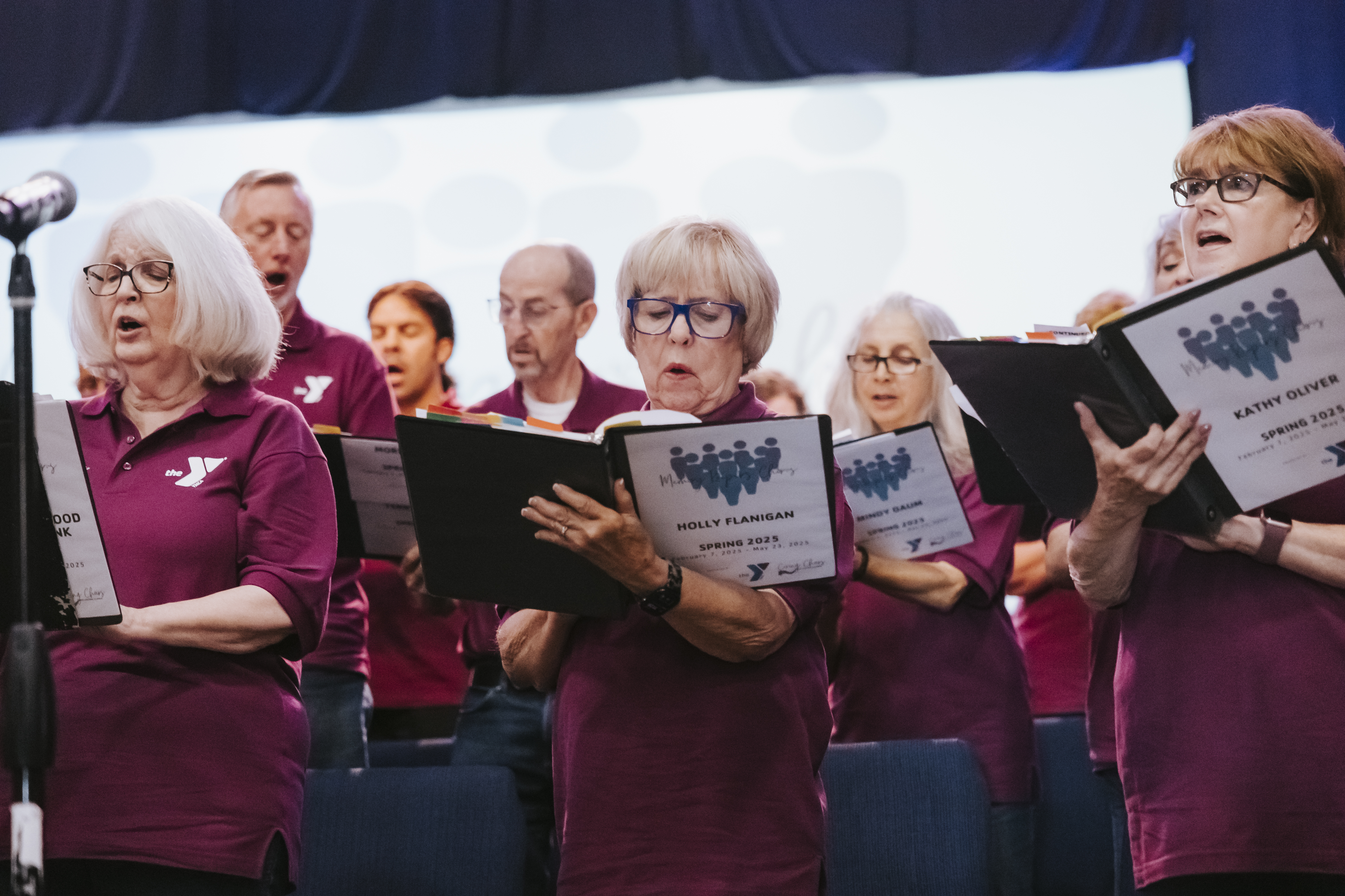 Choir singing together