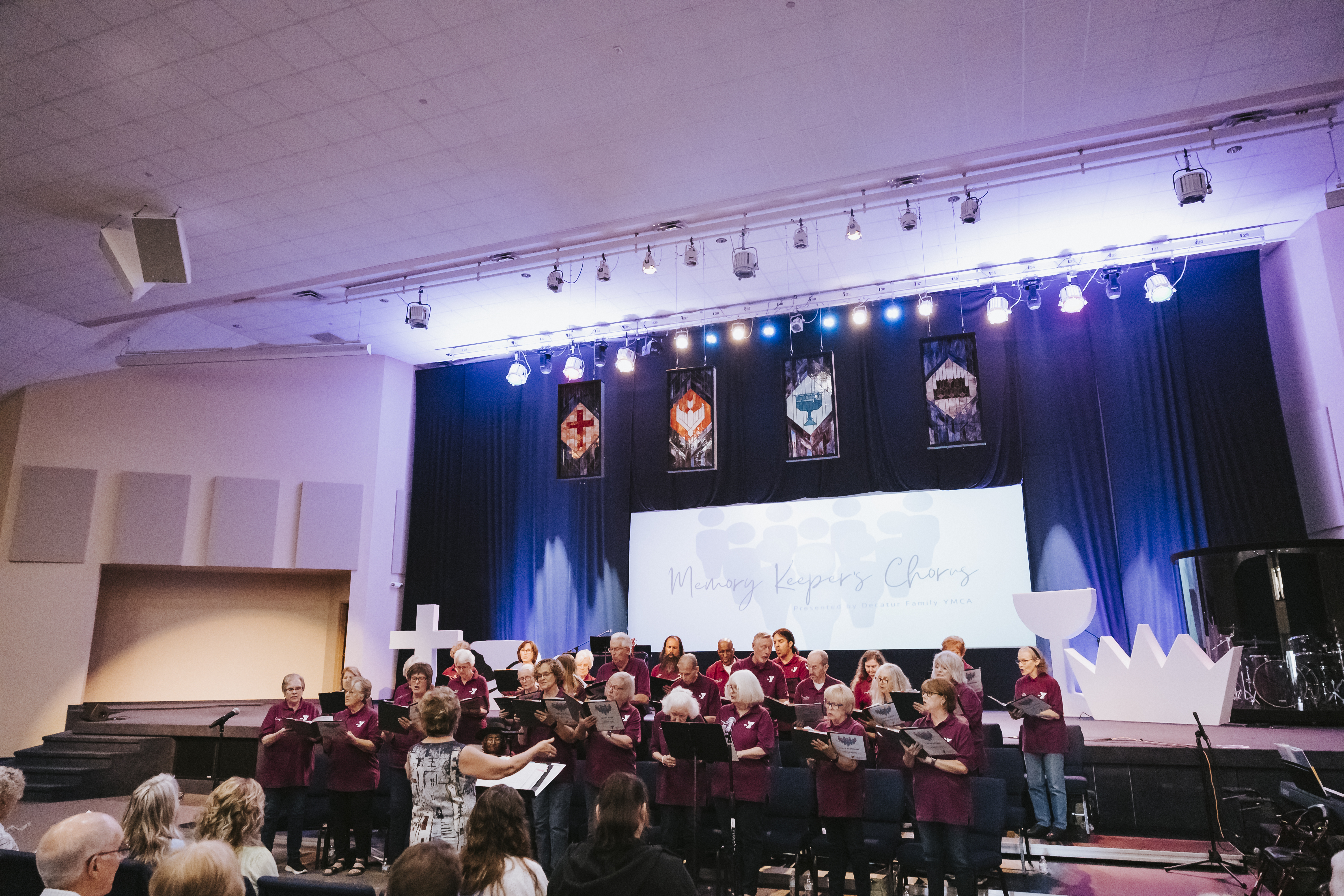 Choir singing together