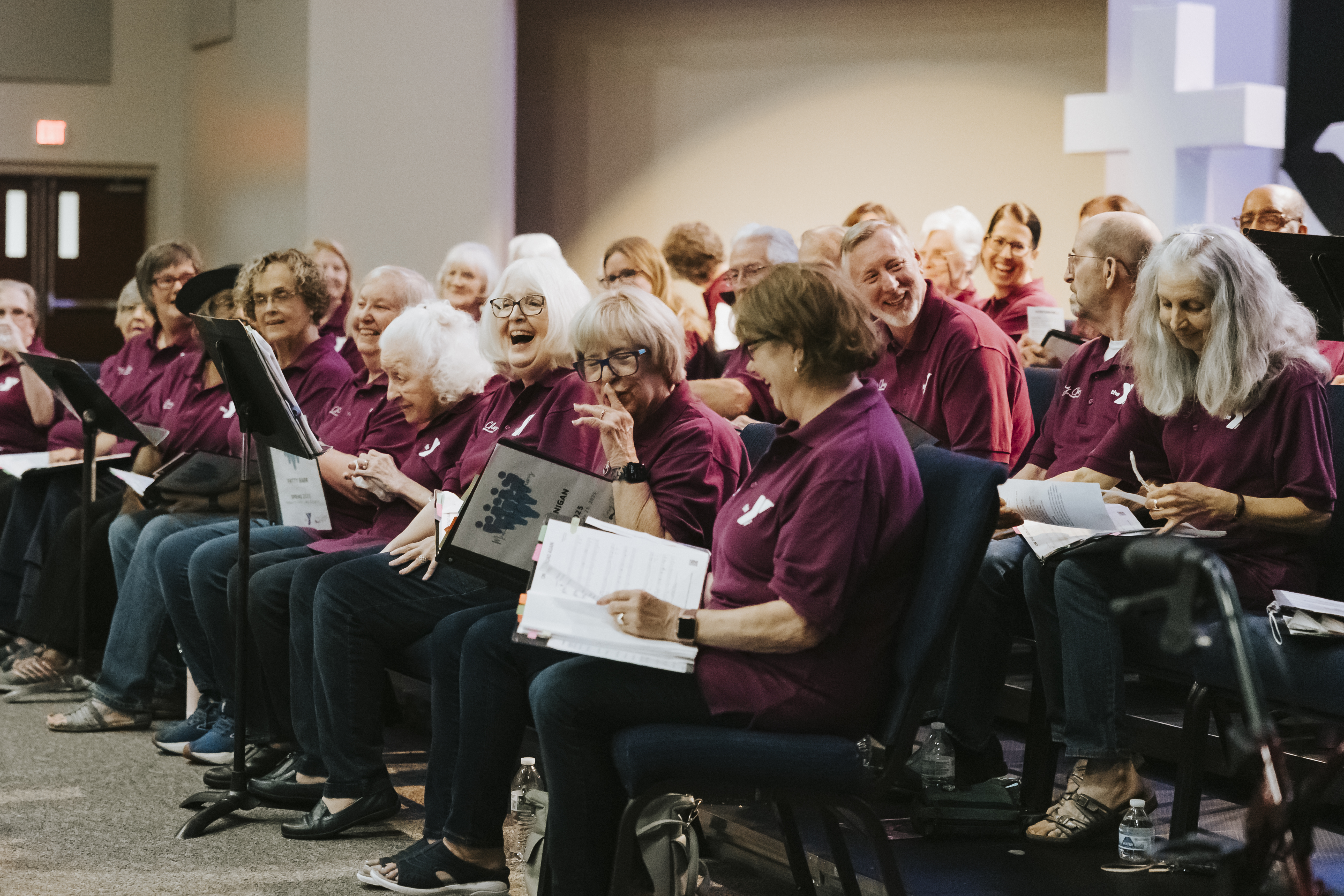 Choir singing together