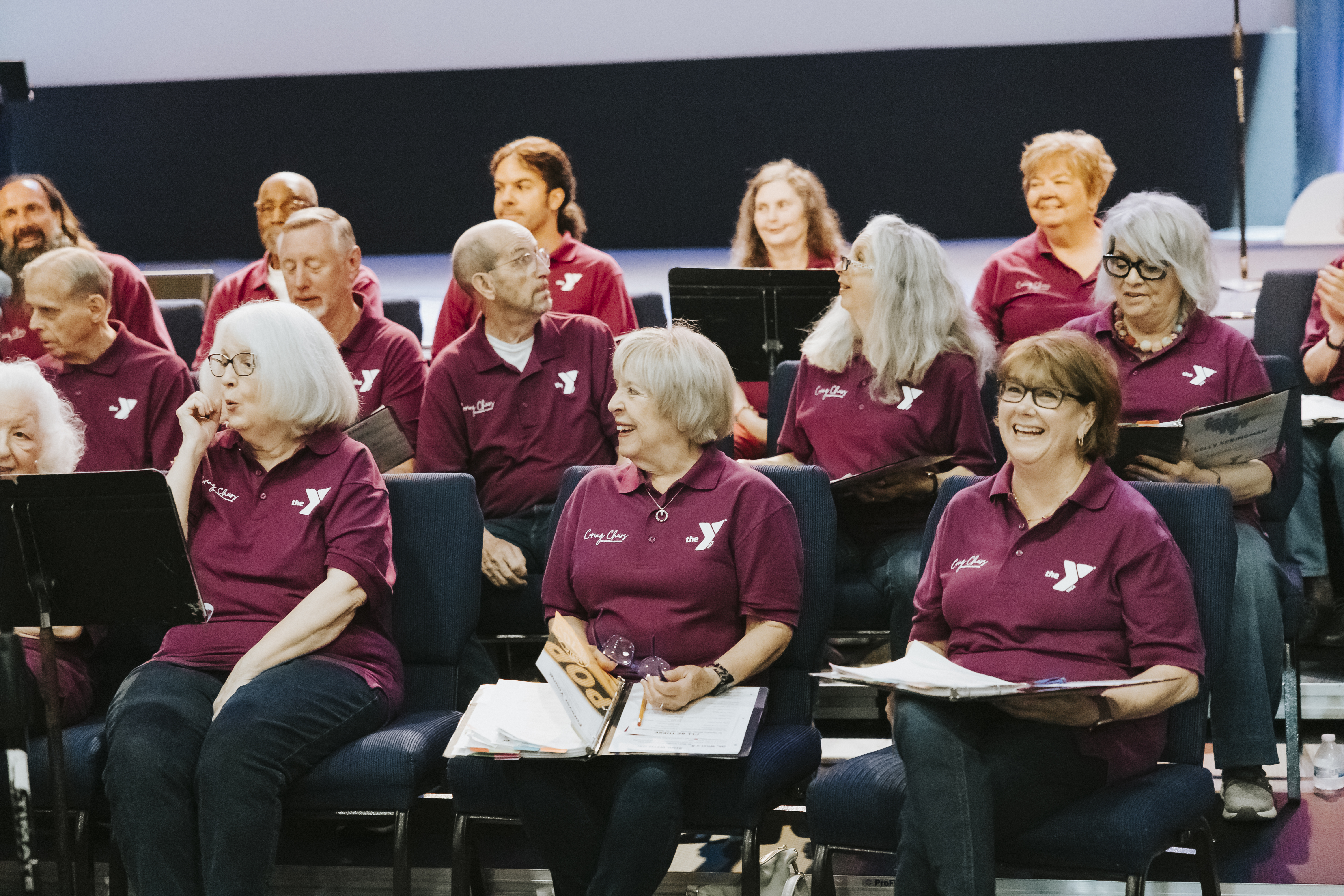 Choir singing together
